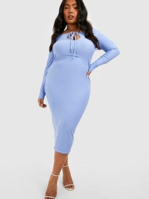 Boohoo Plus Soft Touch Cut Out Dress