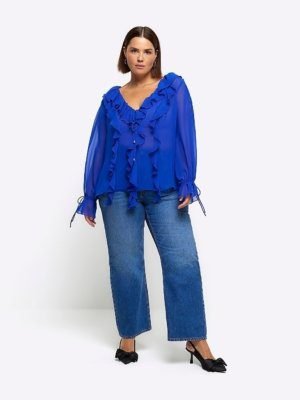 Frill Long Sleeve Blouse