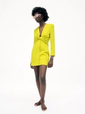 Neon Blazer Dress