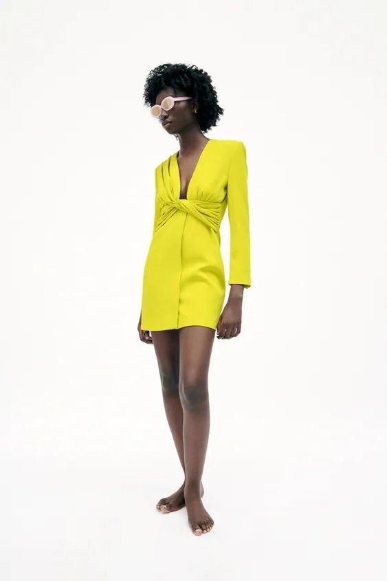 Neon Blazer Dress