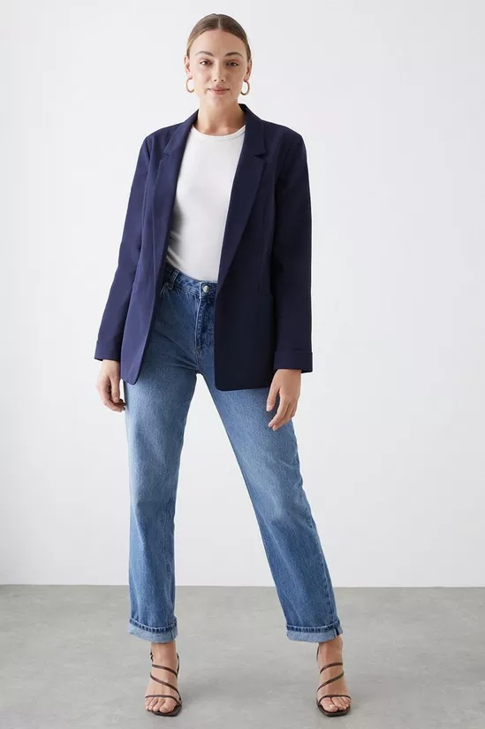 Dorothy Perkins Plain Turn Back Cuff Blazer