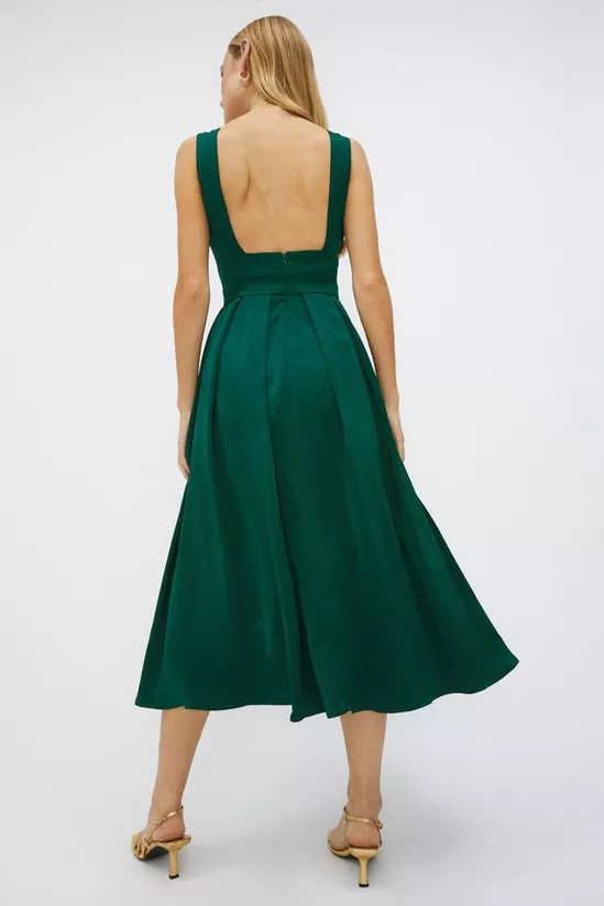 Coast full skirted satin midi dress