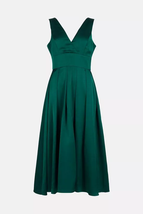 Coast full skirted satin midi dress