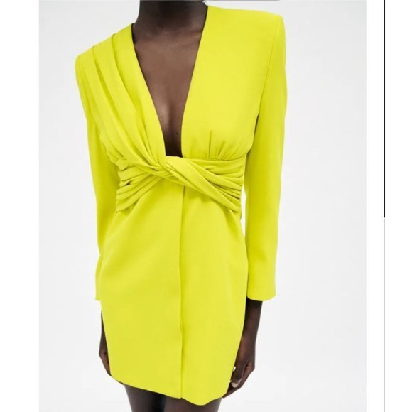 Neon Blazer Dress