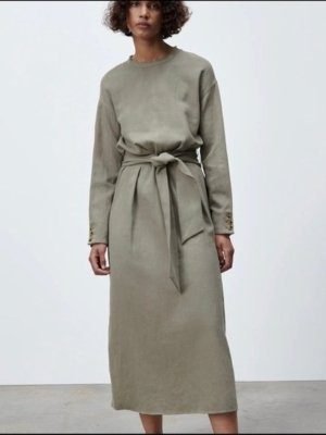 Linen Belted Dress