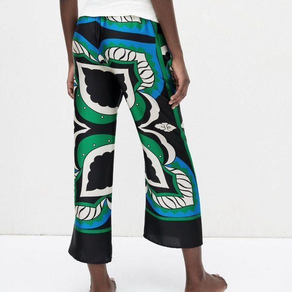 Printed Satin Pant