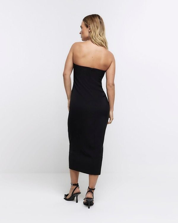 Tux Bandeau Midi Dress