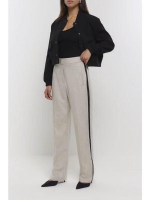 River Island Side Striped Wide Leg Pant