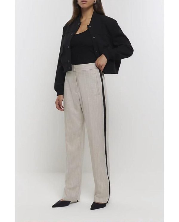 River Island Side Striped Wide Leg Pant