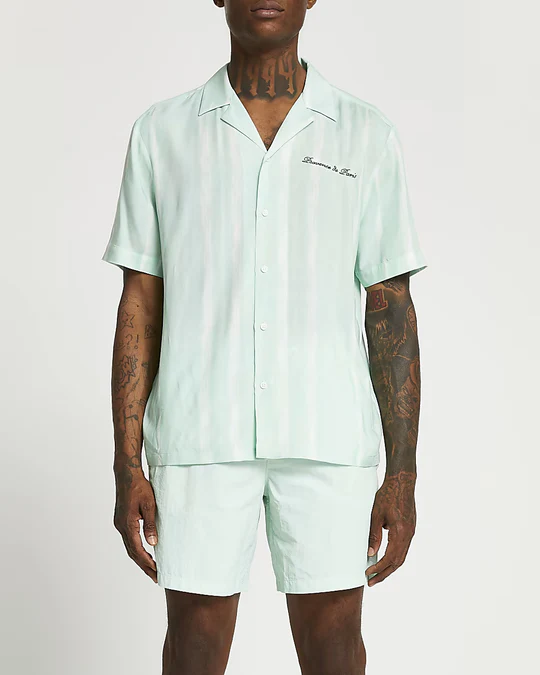 Stripe Revere Short Sleeve Shirt