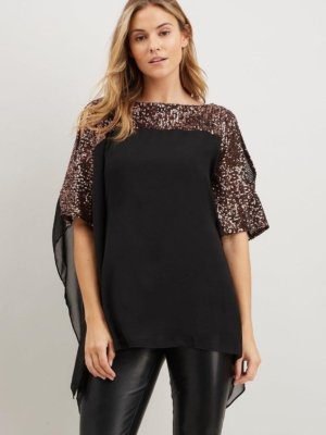 Sequin Over Layer Top