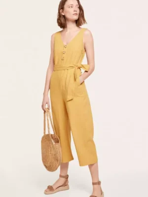 Springfield Long Strappy Linen Jumpsuit