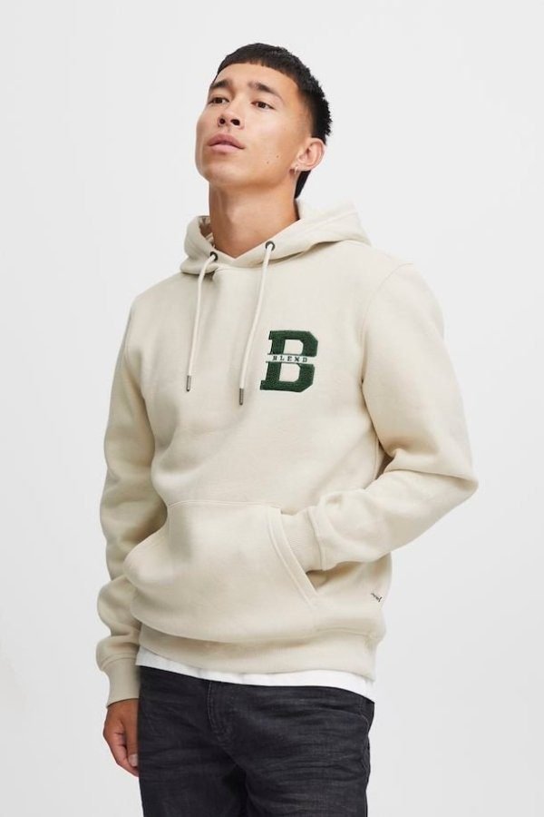 B Logo Detail Hoodie