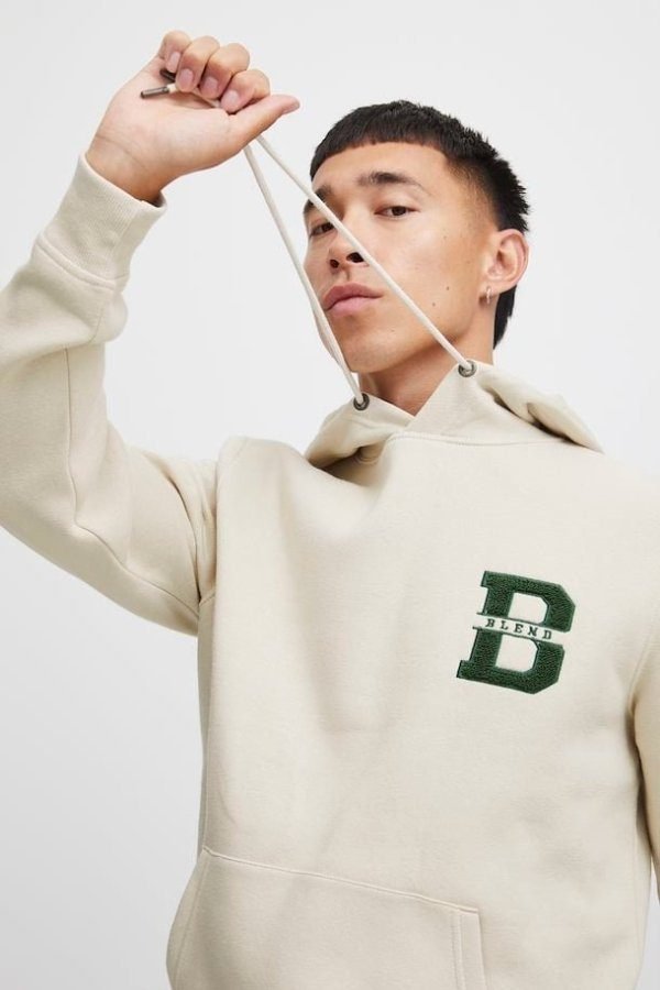 B Logo Detail Hoodie