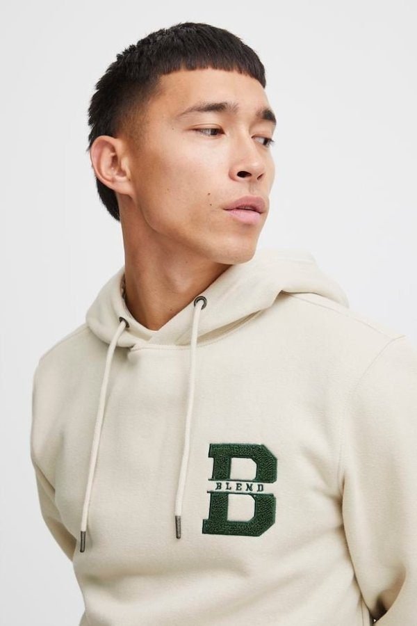 B Logo Detail Hoodie