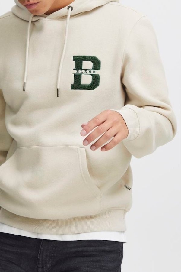 B Logo Detail Hoodie