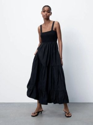 Poplin Maxi Dress