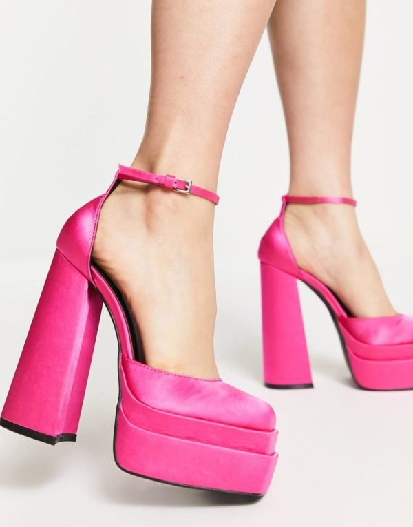 DOUBLE PLATFORM HEELED SHOE