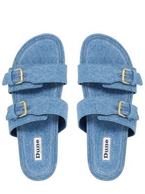 Loren Two Part Buckle sandal - blue