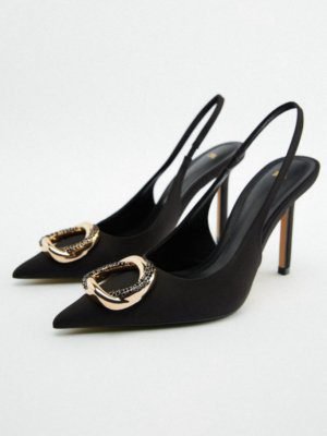 HIGH-HEEL SLINGBACK SHOES