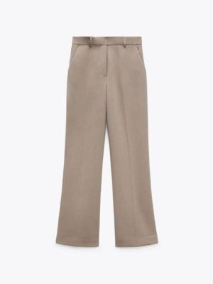 Straight  High -Waist Trouser