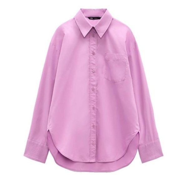 Poplin Stitch  Detail Shirt