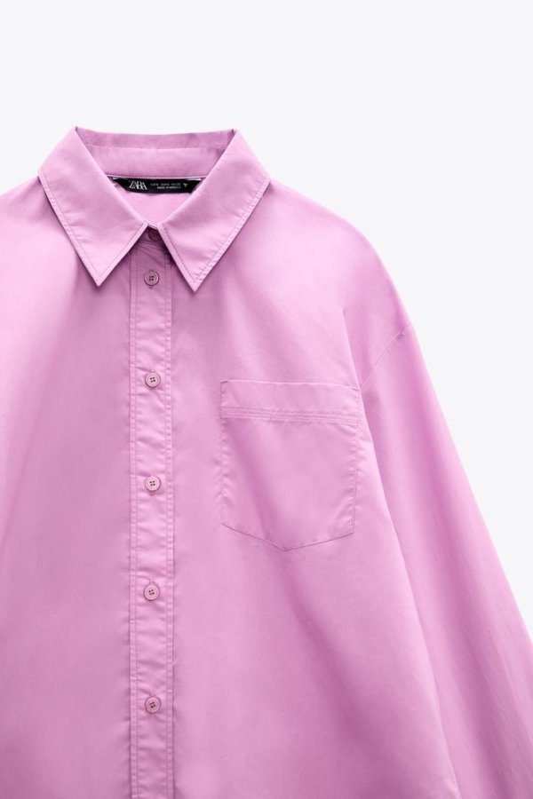 Poplin Stitch  Detail Shirt