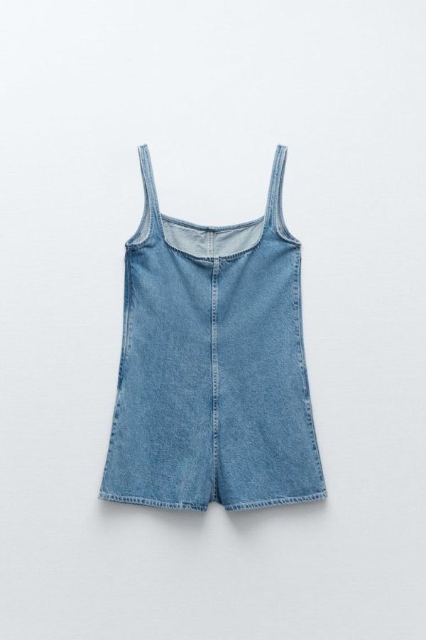 Denim Sleeveless Romper