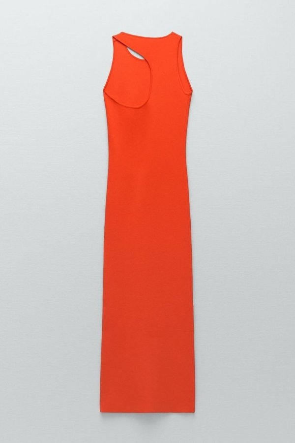 Midi Cutout Back Bodycon Dress