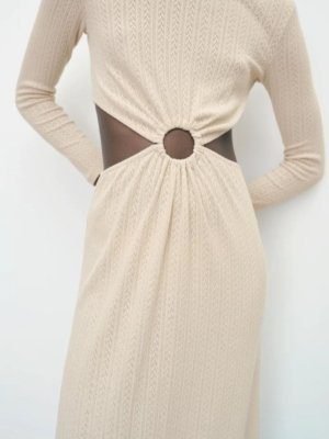 Midi Side Cut Out Dress 2