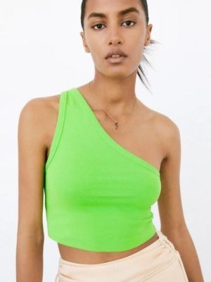 One Shoulder Crop Top 4