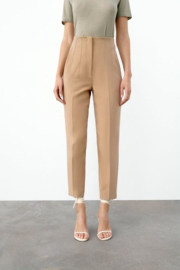 Tan High Waist Pant