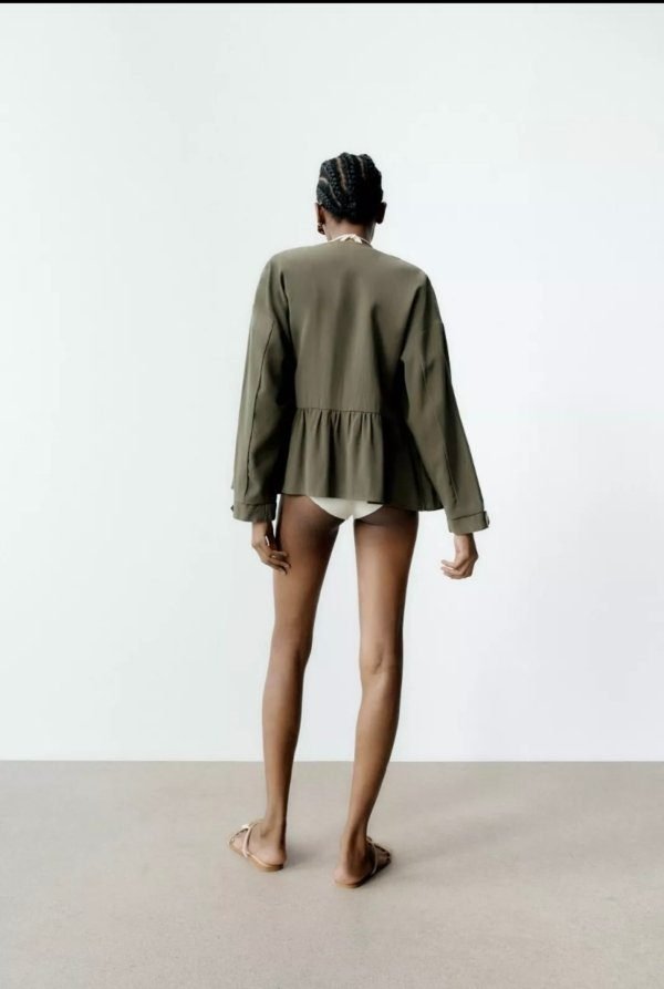 Khaki Lightweight Open Jacket