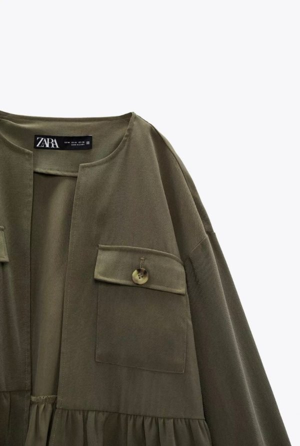 Khaki Lightweight Open Jacket