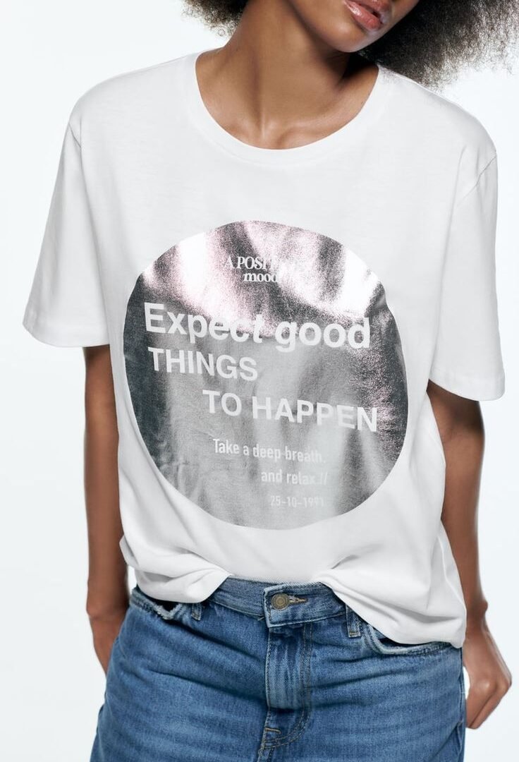 Metallic Print Tee