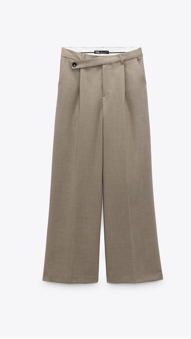Tan Straight Leg Pants