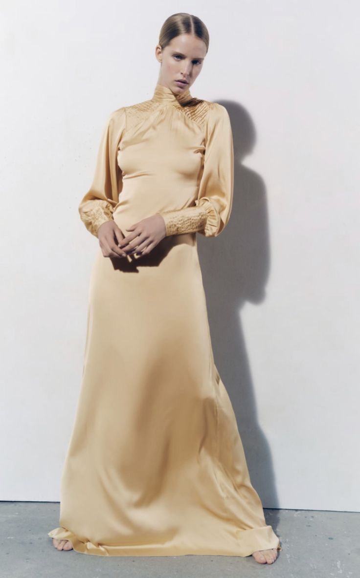 Satin Effect Maxi Dress