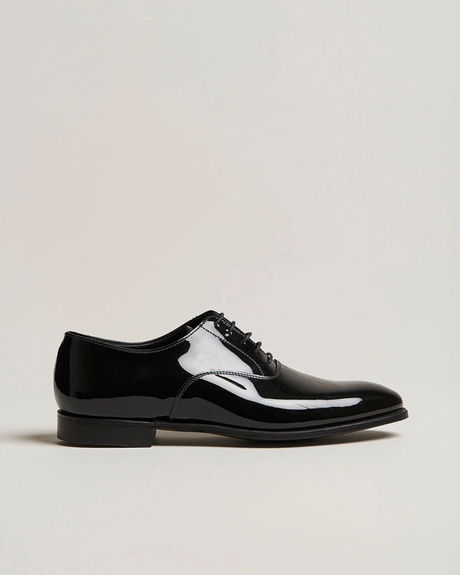 Black Patent Leather Derby Oxford Shoes