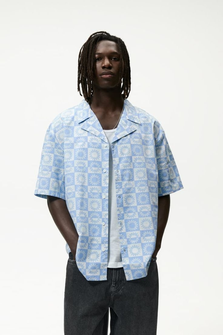 Men's Checkerboard Camp Shirt