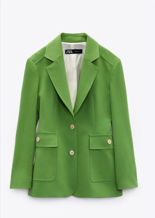 Lime Green Longline Tailored Blazer