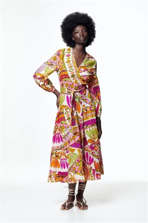 Printed Maxi Belted Dress