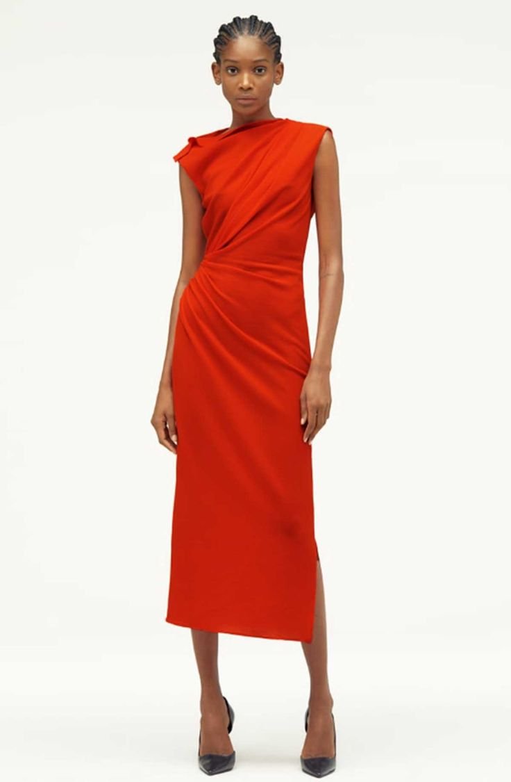 Narciso Rodriguez X Zara Draped Midi Dress