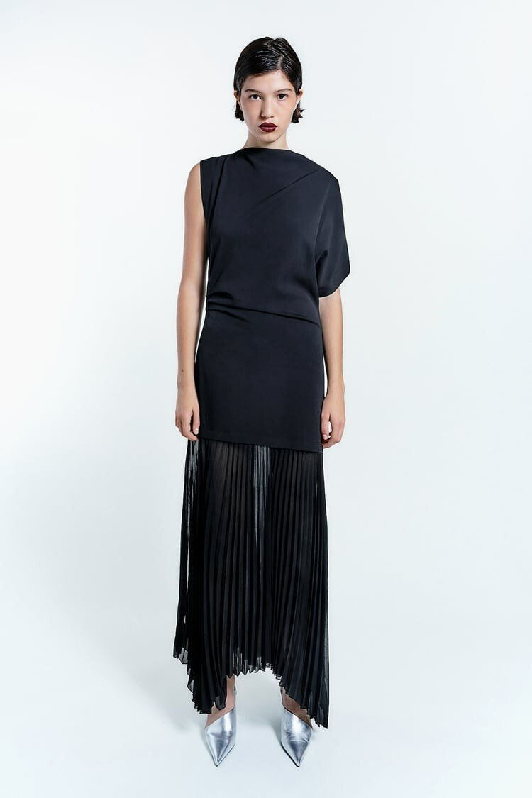 Limited Edition Pleated Ruched Dress