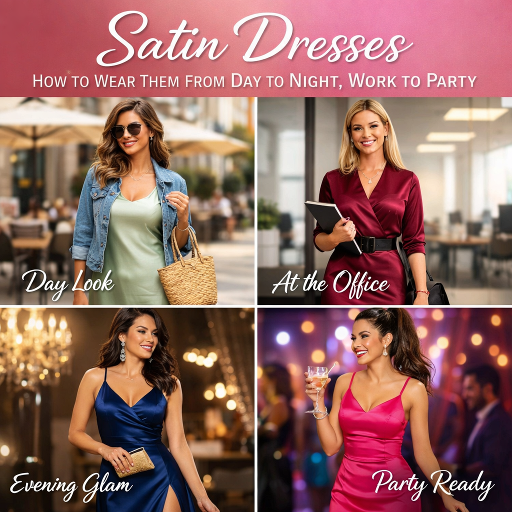 Satin Dresses in Nigeria: How to Wear Them From Day to Night, Work to Party