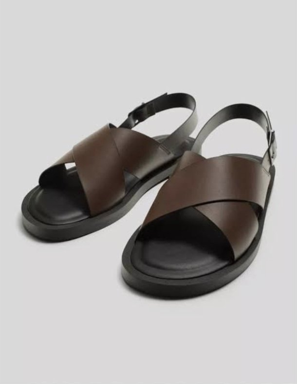 Cross Strap Slingback Sandals