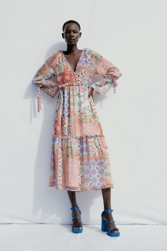 Print Boho Maxi Dress