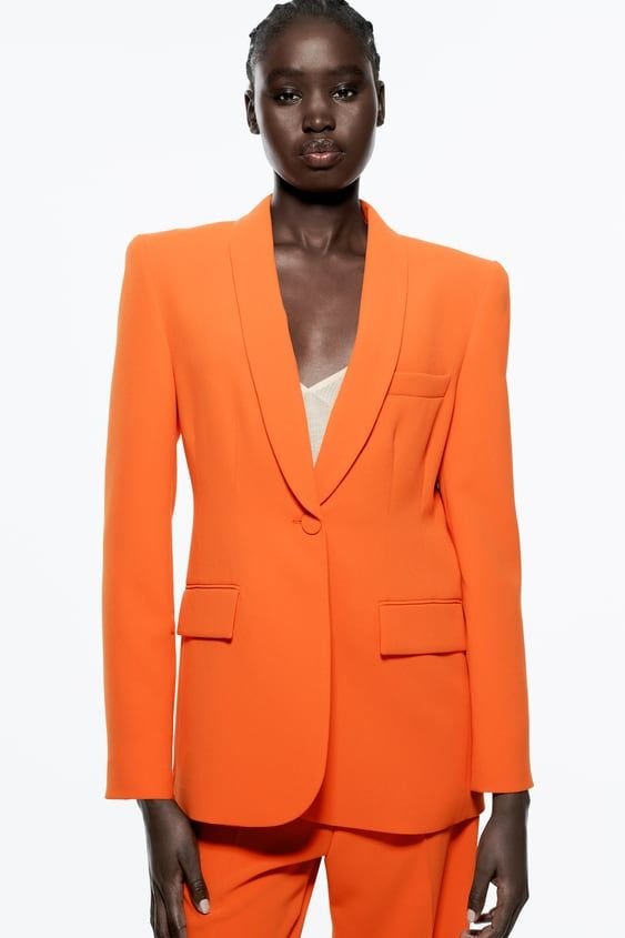 Shawl Collar Single Button Blazer