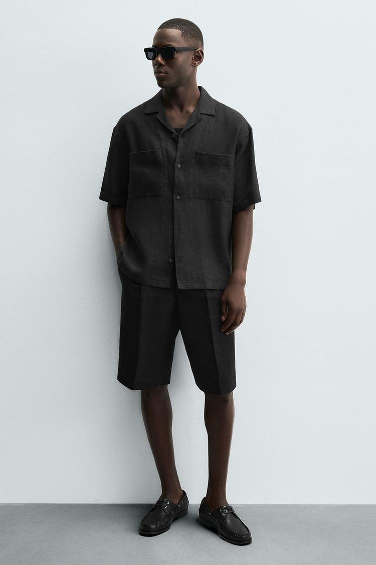 Leather Boat Black Shoes - Image 7