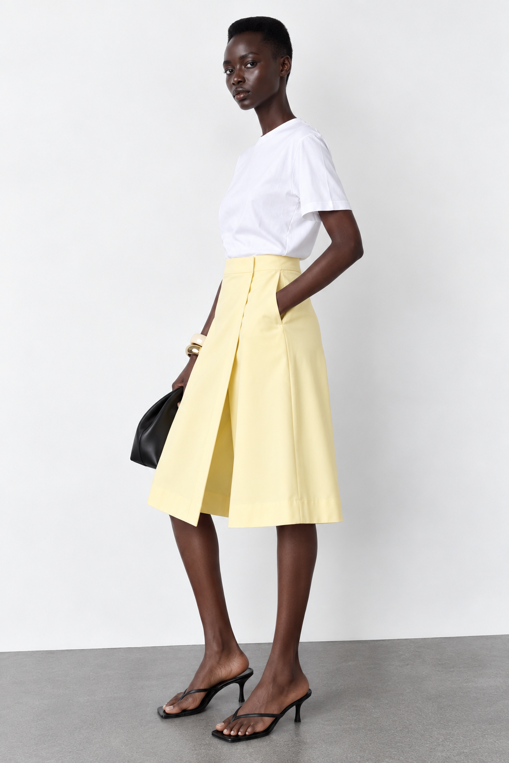 Wrap-Front Culotte Shorts - Image 2