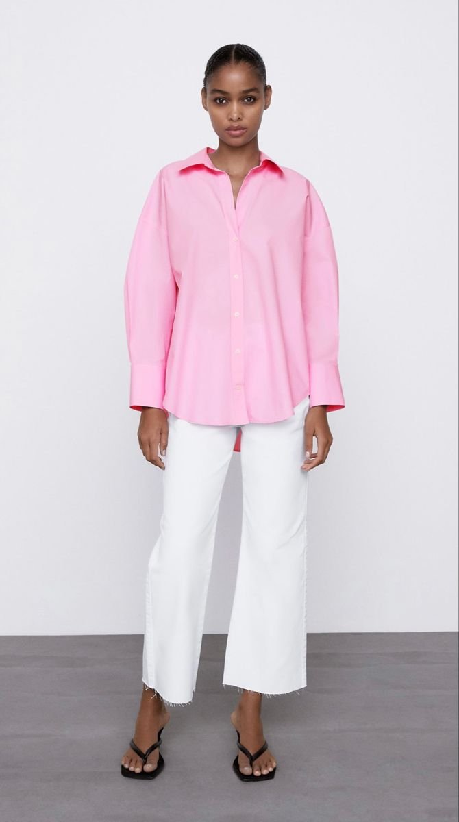 Oversized Bubble Sleeve Button Down Shirt